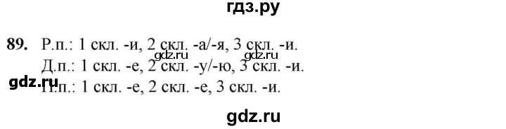 ГДЗ по русскому языку 3 класс Нечаева рабочая тетрадь  часть 3. упражнение - 89, Решебник 2025