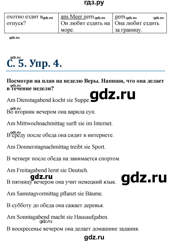 ГДЗ по немецкому языку 7 класс Радченко Рабочая тетрадь Wunderkinder Базовый и углубленный уровень страница - 5, Решебник 2017