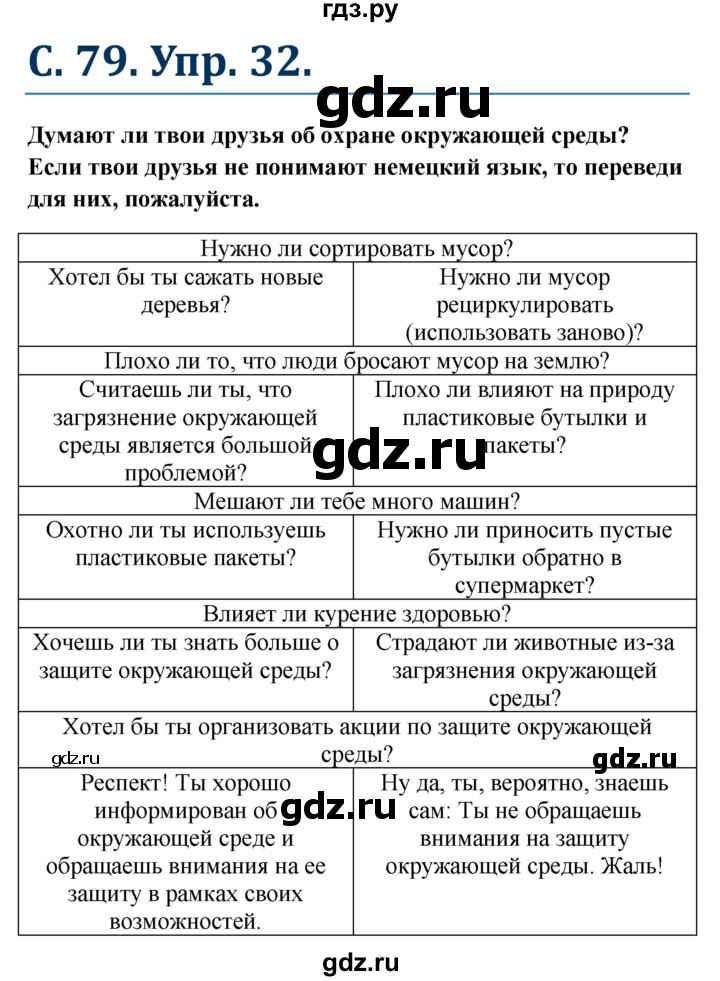 ГДЗ по немецкому языку 7 класс Радченко Рабочая тетрадь Wunderkinder Базовый и углубленный уровень страница - 79, Решебник 2017