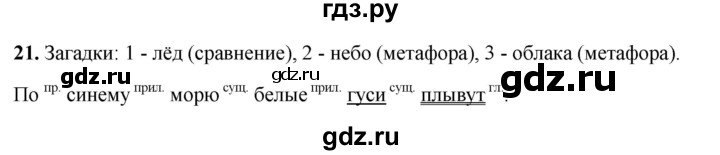 ГДЗ по русскому языку 4 класс Климанова рабочая тетрадь  часть 1. упражнение - 21, Решебник 2024