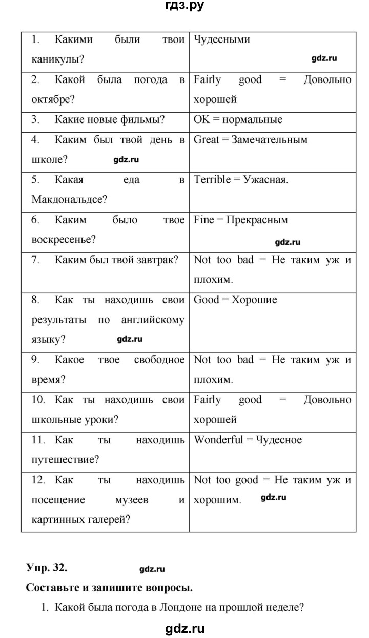 ГДЗ страница 45 английский язык 6 класс лексико-грамматический практикум  Афанасьева, Михеева