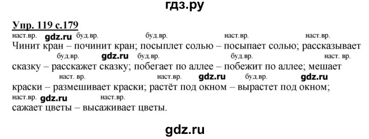 ГДЗ по русскому языку 4 класс Репкин   часть 1 - 119, Решебник №1