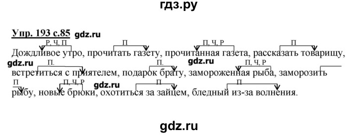 ГДЗ по русскому языку 4 класс Репкин   часть 2 - 193, Решебник №1