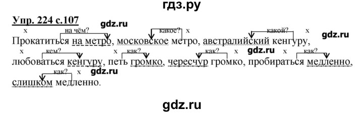 ГДЗ по русскому языку 4 класс Репкин   часть 2 - 224, Решебник №1