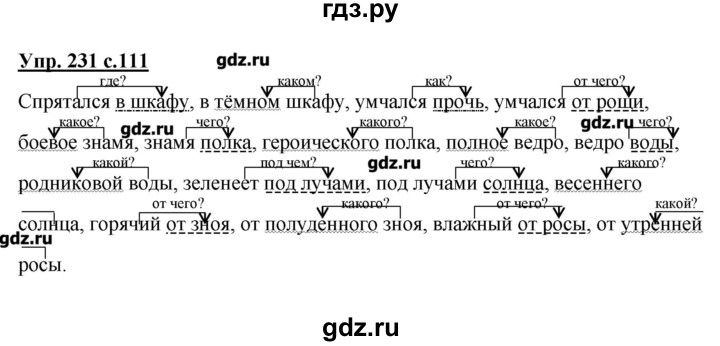 ГДЗ по русскому языку 4 класс Репкин   часть 2 - 231, Решебник №1