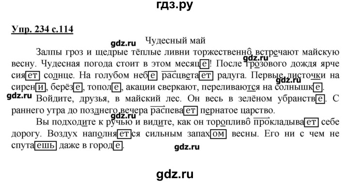 ГДЗ по русскому языку 4 класс Репкин   часть 2 - 234, Решебник №1