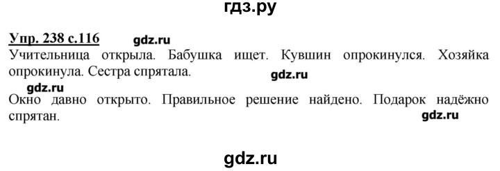 ГДЗ по русскому языку 4 класс Репкин   часть 2 - 238, Решебник №1