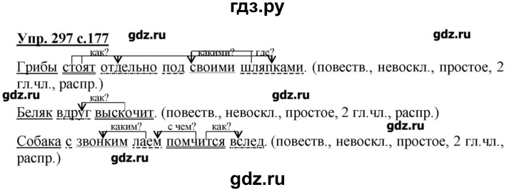 ГДЗ по русскому языку 4 класс Репкин   часть 2 - 297, Решебник №1