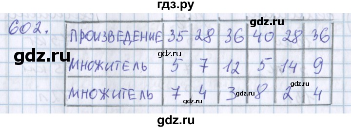 ГДЗ по математике 3 класс Давыдов   упражнение - 602, Решебник №1