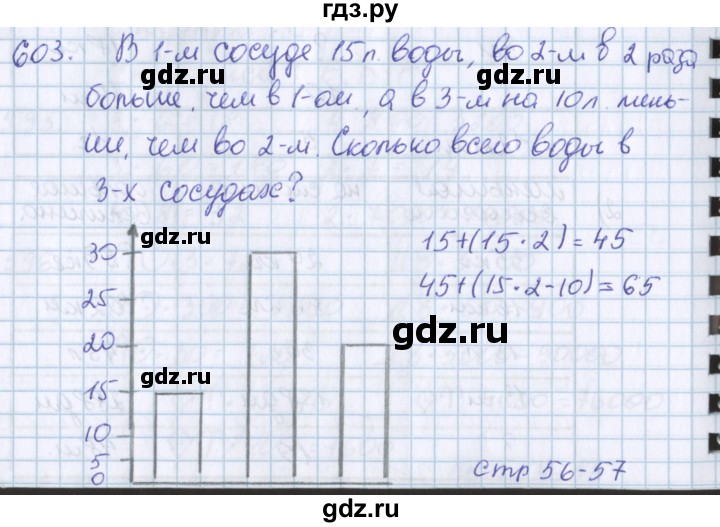 ГДЗ по математике 3 класс Давыдов   упражнение - 603, Решебник №1