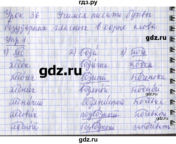 ГДЗ по русскому языку 2 класс Кузнецова рабочая тетрадь пишем грамотно (Иванов)  тетрадь №1. страница - 28, Решебник 2017 №1