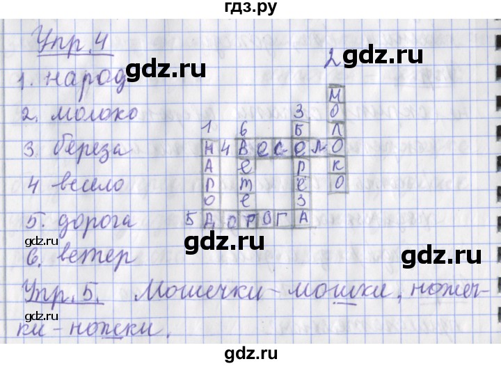 ГДЗ по русскому языку 2 класс Кузнецова рабочая тетрадь пишем грамотно (Иванов)  тетрадь №1. страница - 43, Решебник 2017 №1