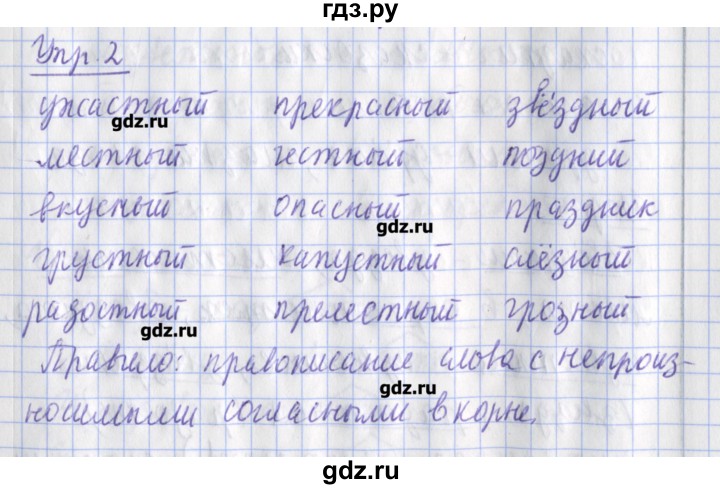 ГДЗ по русскому языку 2 класс Кузнецова рабочая тетрадь пишем грамотно  тетрадь №1. страница - 66, Решебник №1