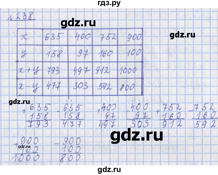 ГДЗ по математике 4 класс Рудницкая рабочая тетрадь  часть 1. упражнение - 238, Решебник №1