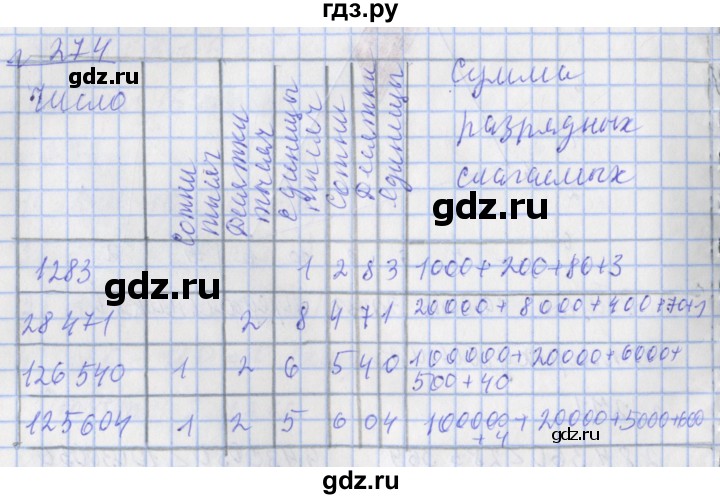 ГДЗ по математике 4 класс Рудницкая рабочая тетрадь  часть 1. упражнение - 274, Решебник №1