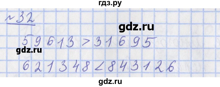 ГДЗ по математике 4 класс Рудницкая рабочая тетрадь  часть 1. упражнение - 32, Решебник №1