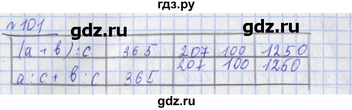 ГДЗ по математике 4 класс Рудницкая рабочая тетрадь  часть 2. упражнение - 101, Решебник №1