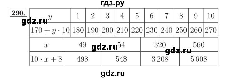 ГДЗ по математике 4 класс Рудницкая рабочая тетрадь  часть 1. упражнение - 290, Решебник №2
