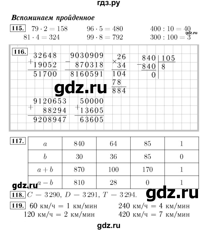 ГДЗ по математике 4 класс Рудницкая рабочая тетрадь  часть 1. страница - 36, Решебник №3 2018