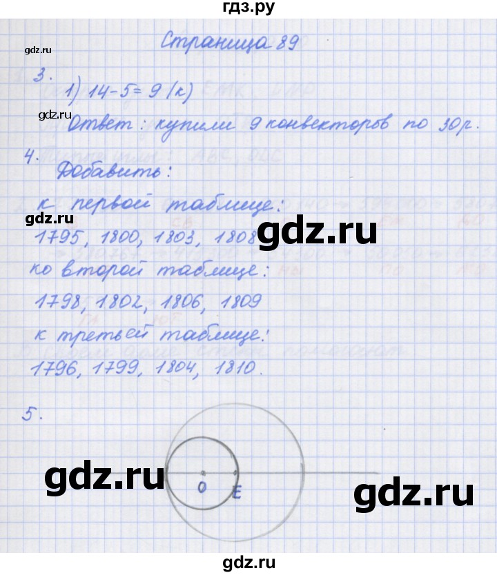 ГДЗ по математике 4 класс Дорофеев рабочая тетрадь  часть 1. страница - 89, Решебник №1 2018