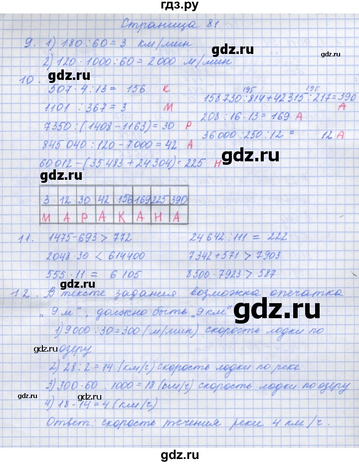 ГДЗ по математике 4 класс Дорофеев рабочая тетрадь  часть 2. страница - 81, Решебник №1 2020