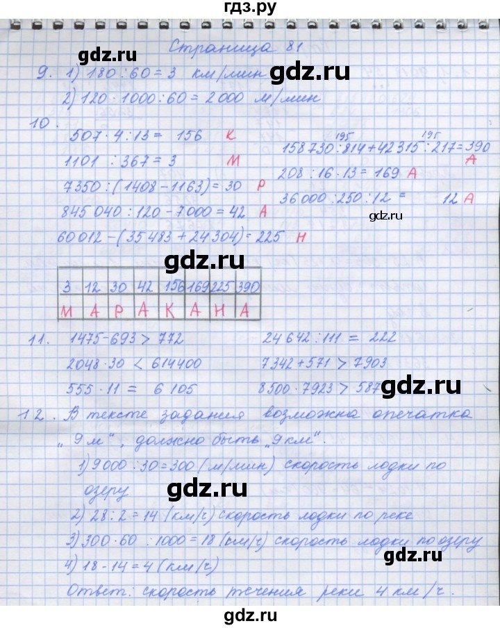 ГДЗ по математике 4 класс Дорофеев рабочая тетрадь  часть 2. страница - 81, Решебник №1 2018