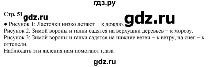 ГДЗ по окружающему миру 2 класс Плешаков   часть 1. страница - 51, Решебник 2023