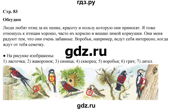 ГДЗ по окружающему миру 2 класс Плешаков   часть 2. страница - 83, Решебник 2023