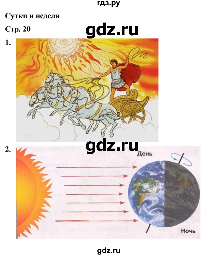 ГДЗ по окружающему миру 2 класс Плешаков рабочая тетрадь  часть 1. страница - 20, Решебник 2023