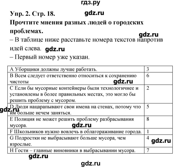 ГДЗ по английскому языку 9 класс Гроза рабочая тетрадь New Millennium  страница - 18, Решебник