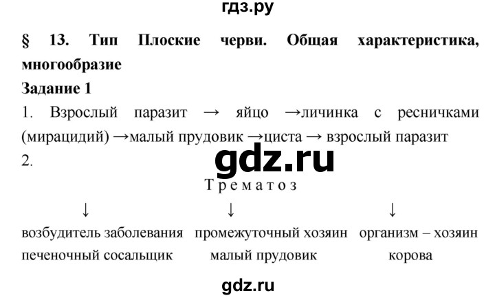 ГДЗ по биологии 7 класс Сухова рабочая тетрадь  часть 1 (страница) - 24, Решебник