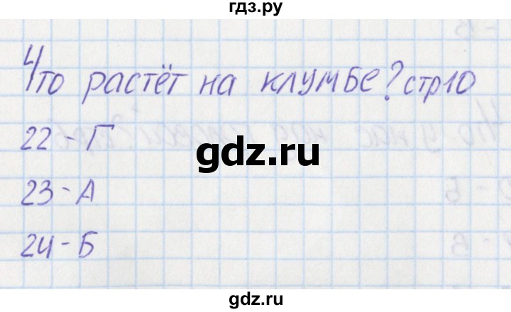 ГДЗ по окружающему миру 1 класс Плешаков тесты  страница - 10, Решебник