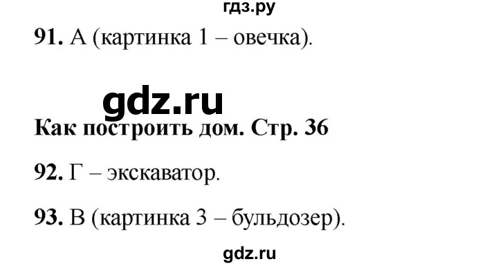 ГДЗ по окружающему миру 2 класс Плешаков тесты  страница - 36, Решебник 2023