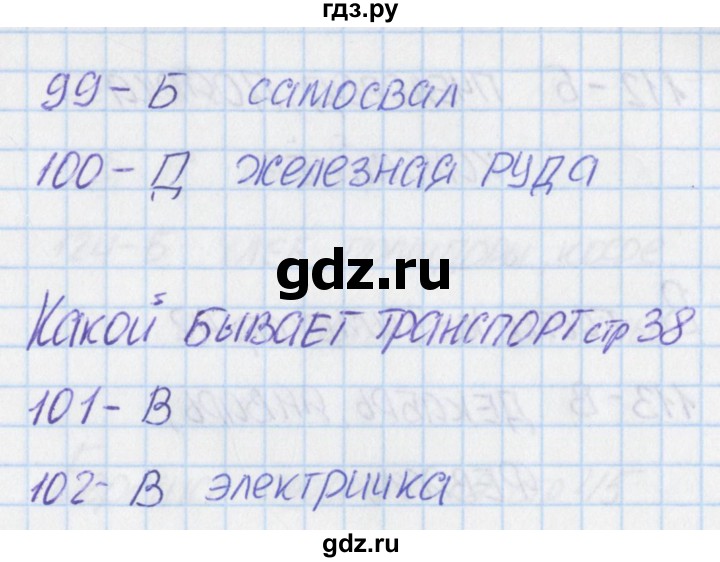 ГДЗ по окружающему миру 2 класс Плешаков тесты  страница - 38, Решебник 2017