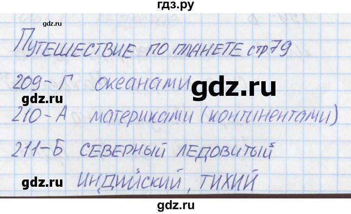 ГДЗ по окружающему миру 2 класс Плешаков тесты  страница - 79, Решебник 2017