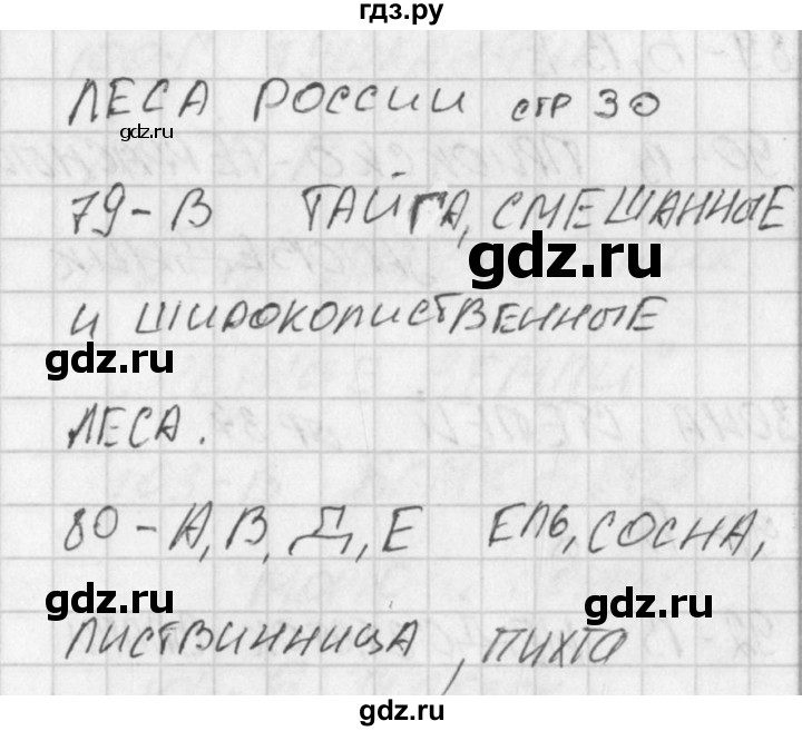 ГДЗ по окружающему миру 4 класс Плешаков тесты  страница - 30, Решебник 2018