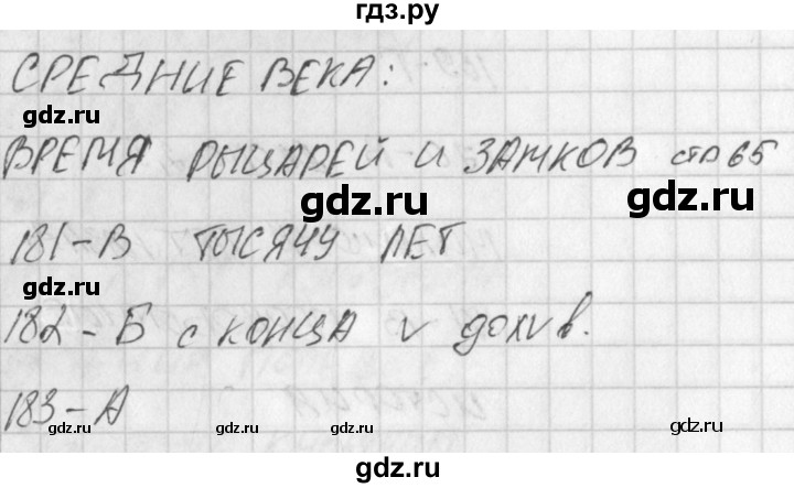 ГДЗ по окружающему миру 4 класс Плешаков тесты  страница - 65, Решебник 2018