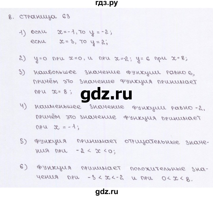 ГДЗ по алгебре 7 класс Ерина рабочая тетрадь  часть 1. страница - 63, Решебник №2