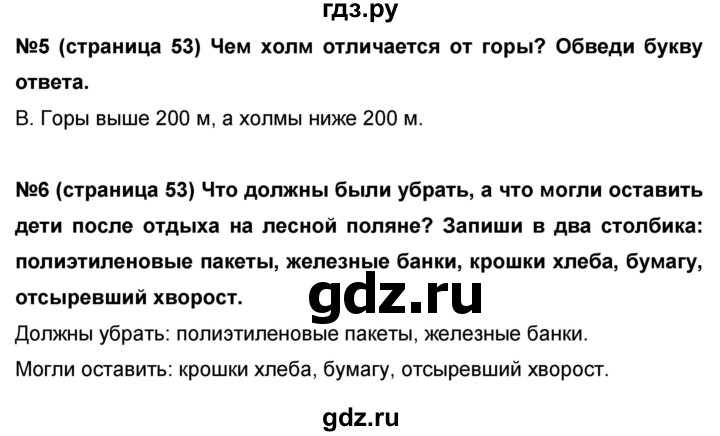 ГДЗ по окружающему миру 4 класс  Потапов проверочные и диагностические работы (Ивченкова)  страница - 53, Решебник №1