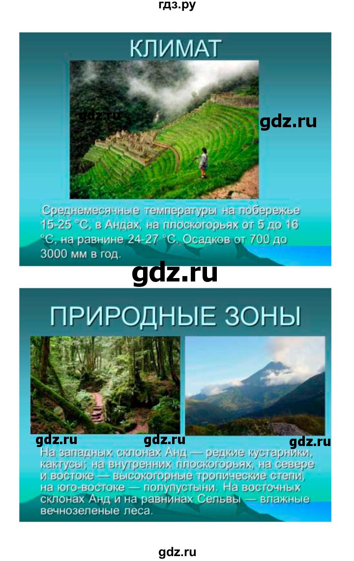 ГДЗ по географии 7 класс Коринская   страница - 197, Решебник 2022