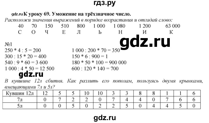 ГДЗ по математике 4 класс Гейдман рабочая тетрадь  тетрадь №3. страница - 13, Решебник к тетради 2022