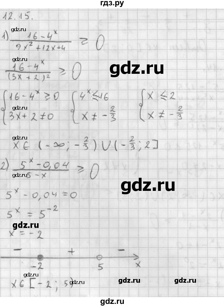 ГДЗ по алгебре 11 класс Мерзляк  Базовый уровень § 12 - 12.15, Решебник к учебнику 2014