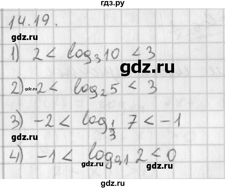 ГДЗ по алгебре 11 класс Мерзляк  Базовый уровень § 14 - 14.19, Решебник к учебнику 2014