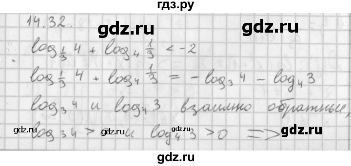 ГДЗ по алгебре 11 класс Мерзляк  Базовый уровень § 14 - 14.32, Решебник к учебнику 2014