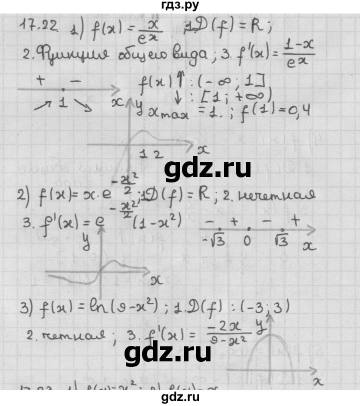 ГДЗ по алгебре 11 класс Мерзляк  Базовый уровень § 17 - 17.22, Решебник к учебнику 2014