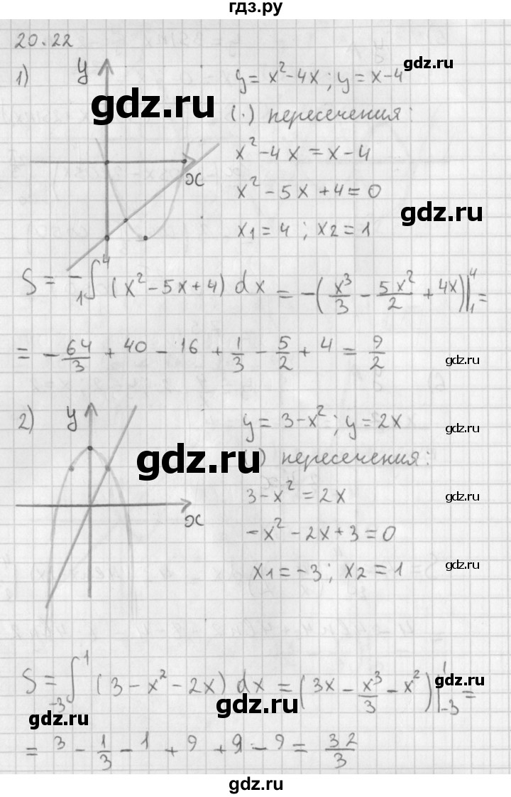 ГДЗ по алгебре 11 класс Мерзляк  Базовый уровень § 20 - 20.22, Решебник к учебнику 2014