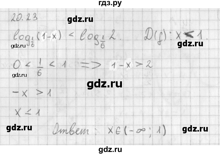 ГДЗ по алгебре 11 класс Мерзляк  Базовый уровень § 20 - 20.23, Решебник к учебнику 2014
