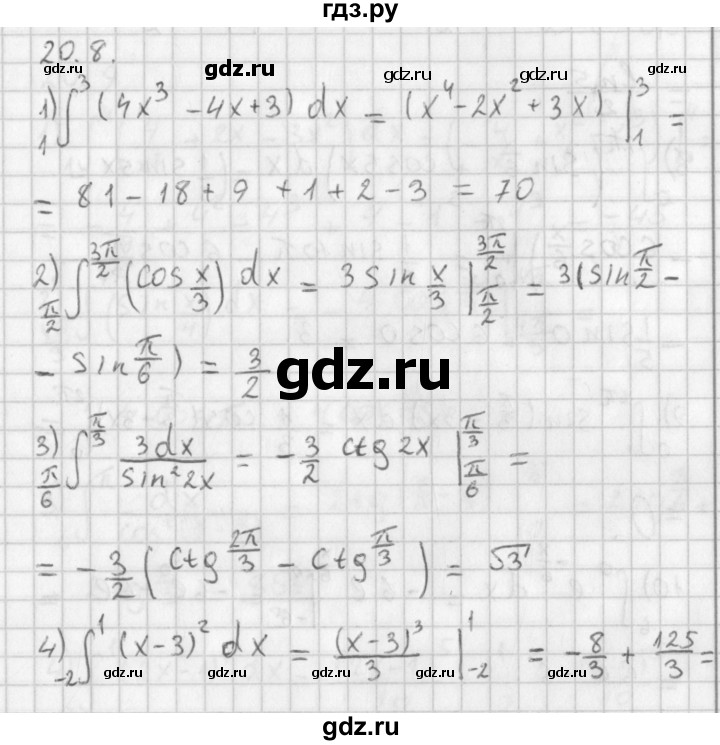 ГДЗ по алгебре 11 класс Мерзляк  Базовый уровень § 20 - 20.8, Решебник к учебнику 2014