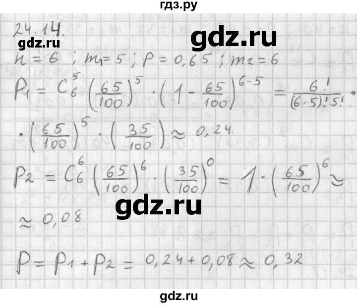 ГДЗ по алгебре 11 класс Мерзляк  Базовый уровень § 24 - 24.14, Решебник к учебнику 2014
