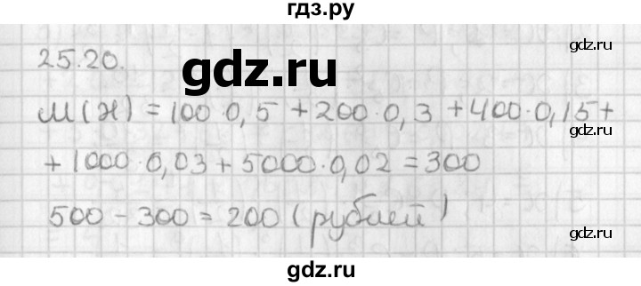 ГДЗ по алгебре 11 класс Мерзляк  Базовый уровень § 25 - 25.20, Решебник к учебнику 2014